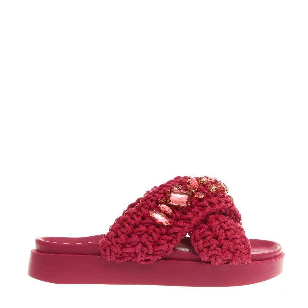 Sorelle Perego ciabatta zeppa incrocio fuxia Discount Store per i nuovi prodotti