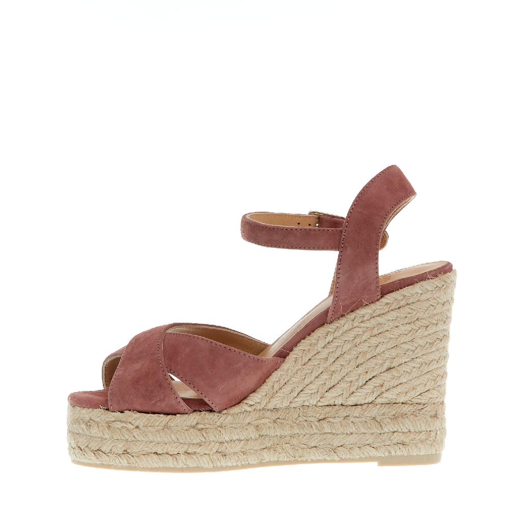 Sorelle Perego Espadrillas zeppa 110 mm incrocio rosa antico Duty-free