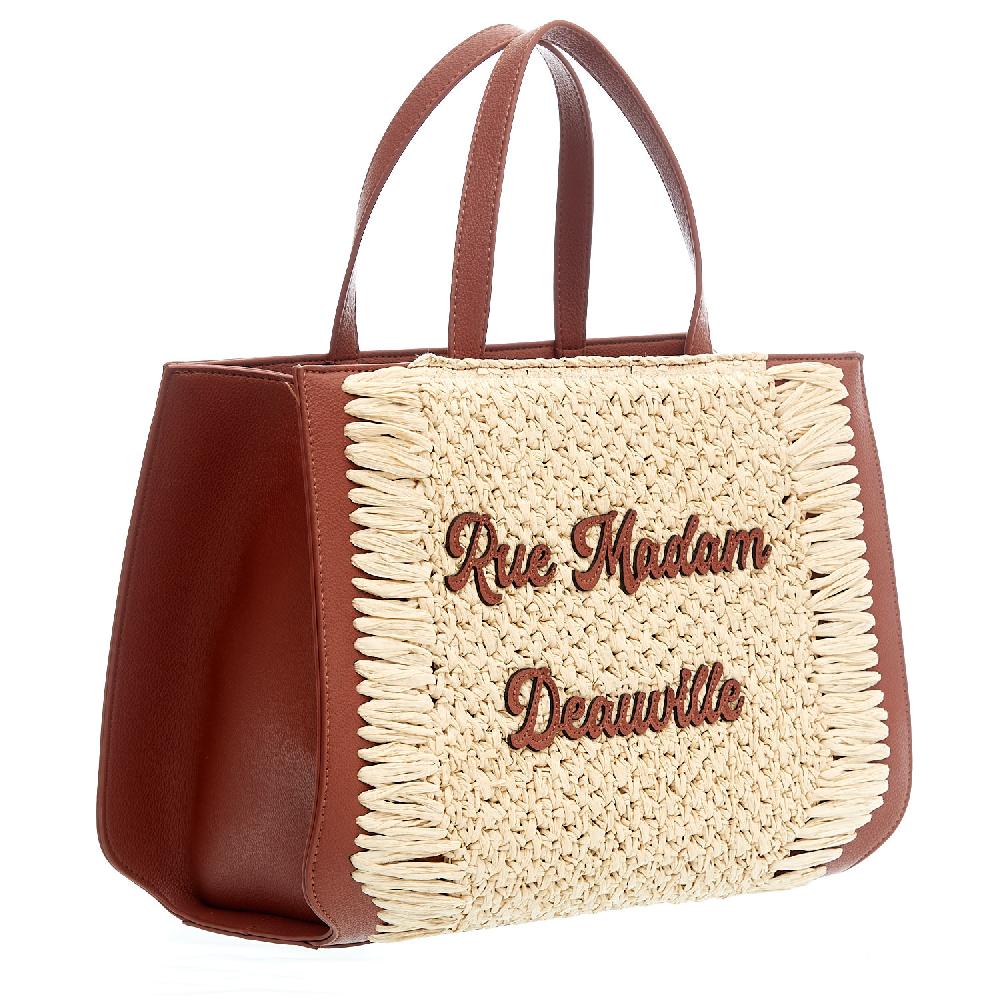 Sorelle Perego Nassau XL pelle cuoio e raffia Promozione