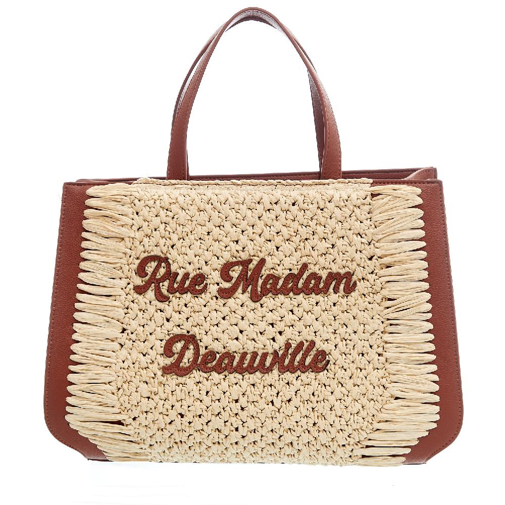 Sorelle Perego Nassau XL pelle cuoio e raffia Promozione