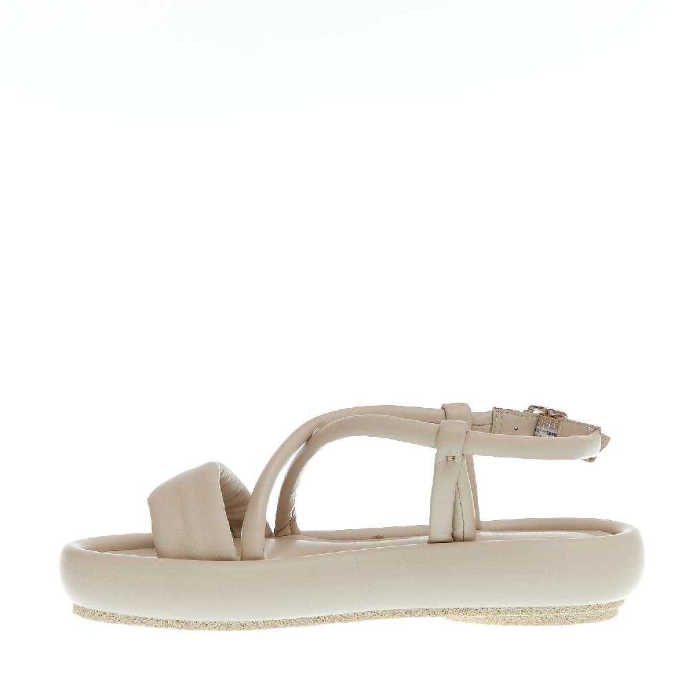 Sorelle Perego sandalo zeppa bassa pelle beige Qualità Garantita