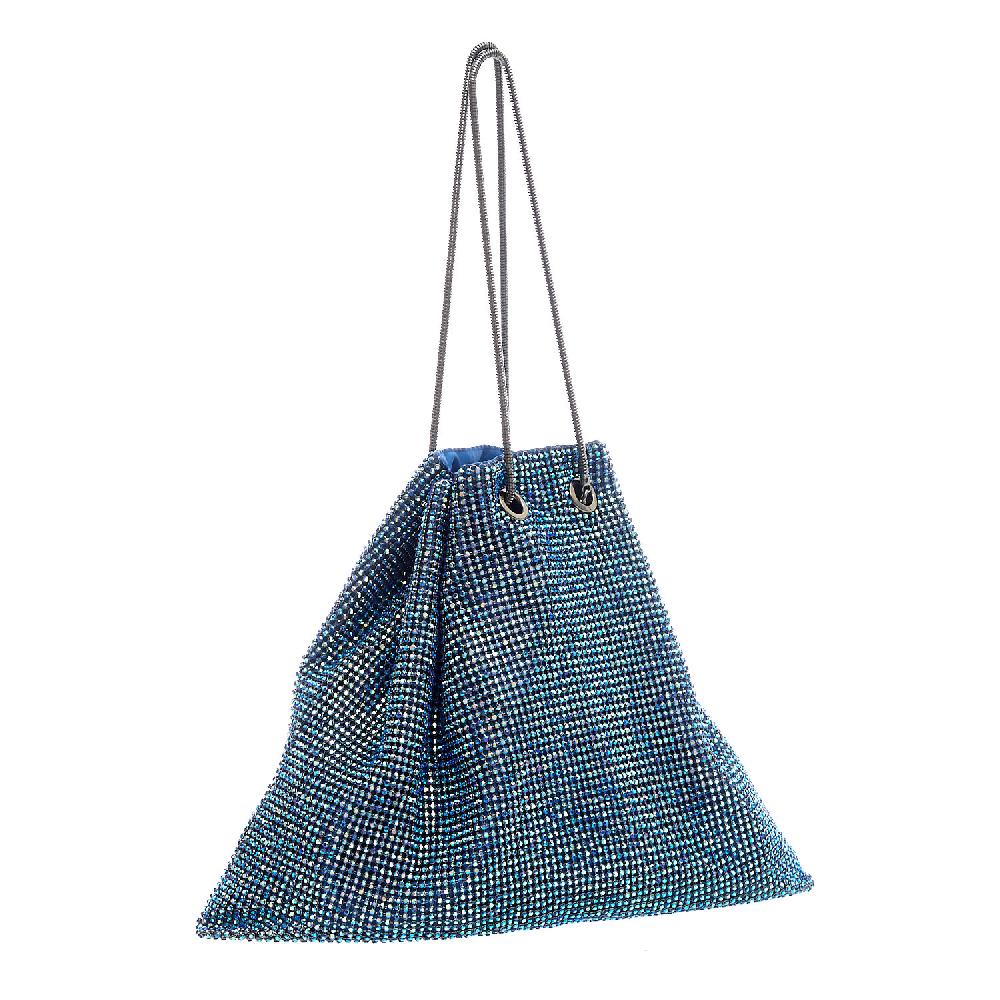 Sorelle Perego borsa a sacchetto strass pavone Negozi Online