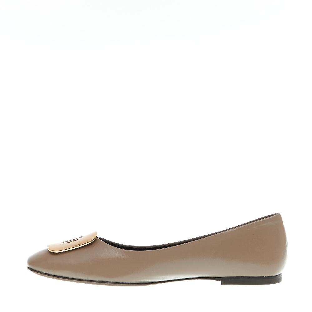 Sorelle Perego ballerina pelle fango logo oro Promozione Limitata