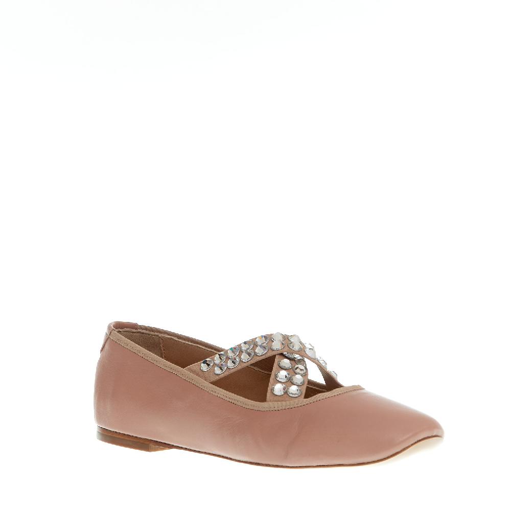 Sorelle Perego ballerina rosa incrocio strass Prezzo Ridotto