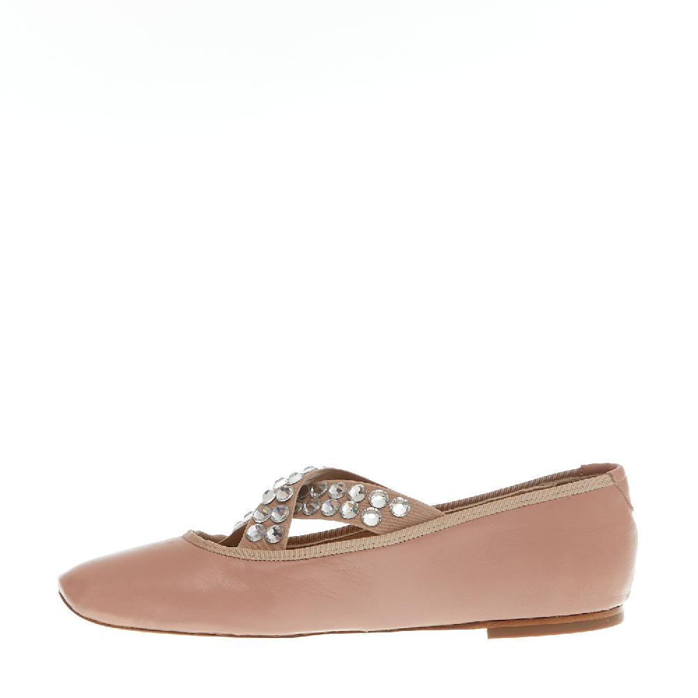 Sorelle Perego ballerina rosa incrocio strass Prezzo Ridotto