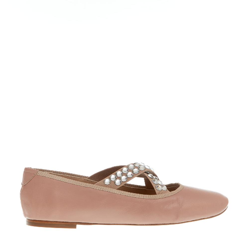 Sorelle Perego ballerina rosa incrocio strass Prezzo Ridotto