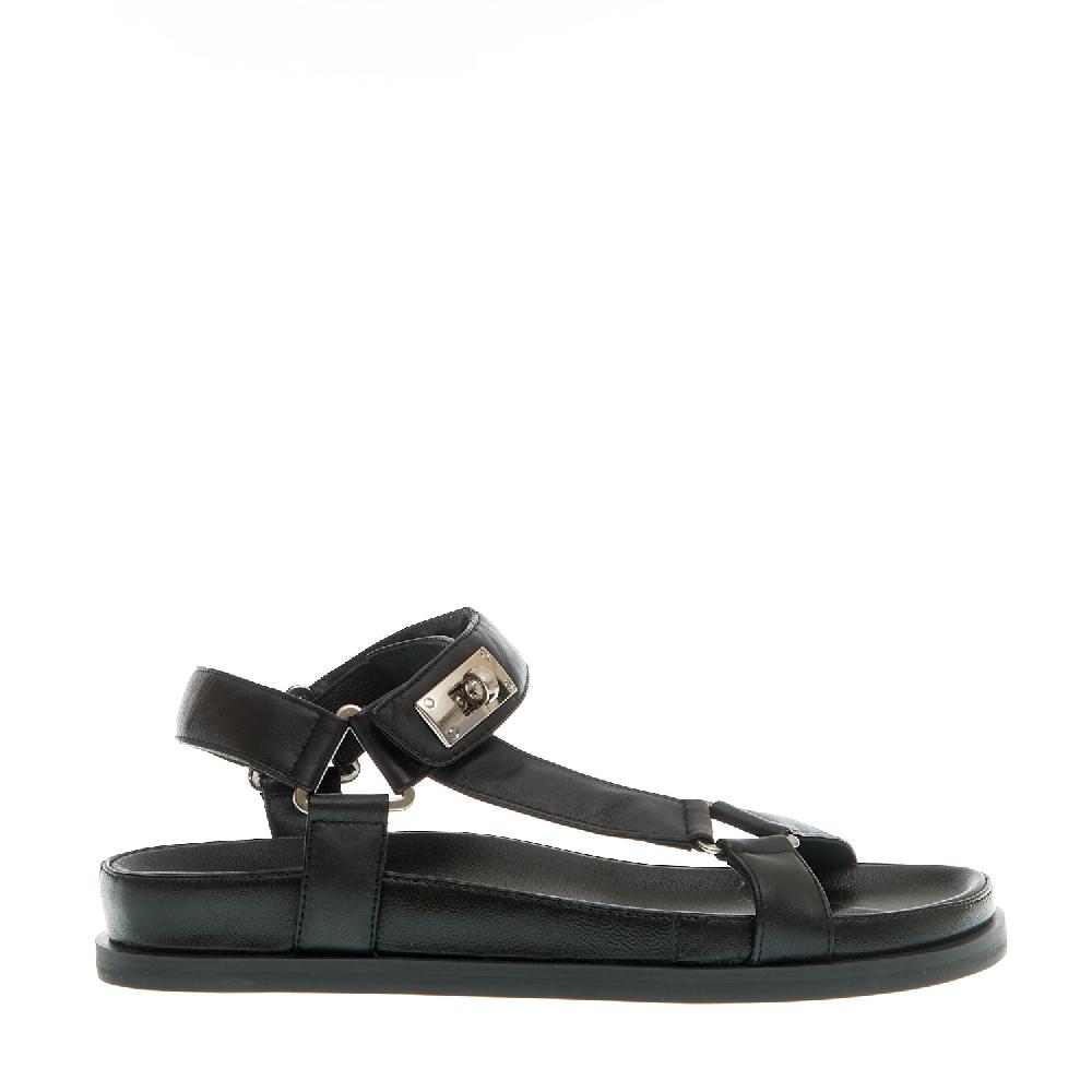 Sorelle Perego sandalo anatomico nero fibbie Sconto