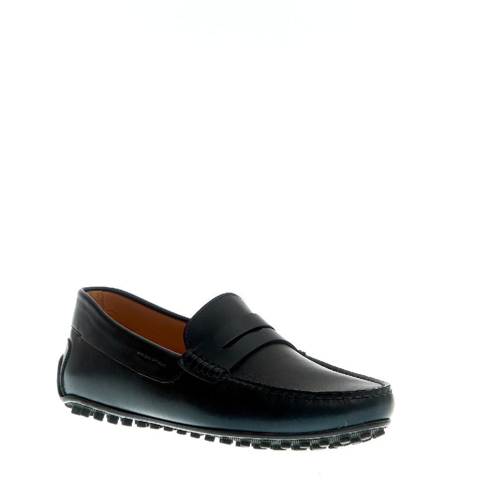 Sorelle Perego mocassino driver pelle blu Vendite Flash