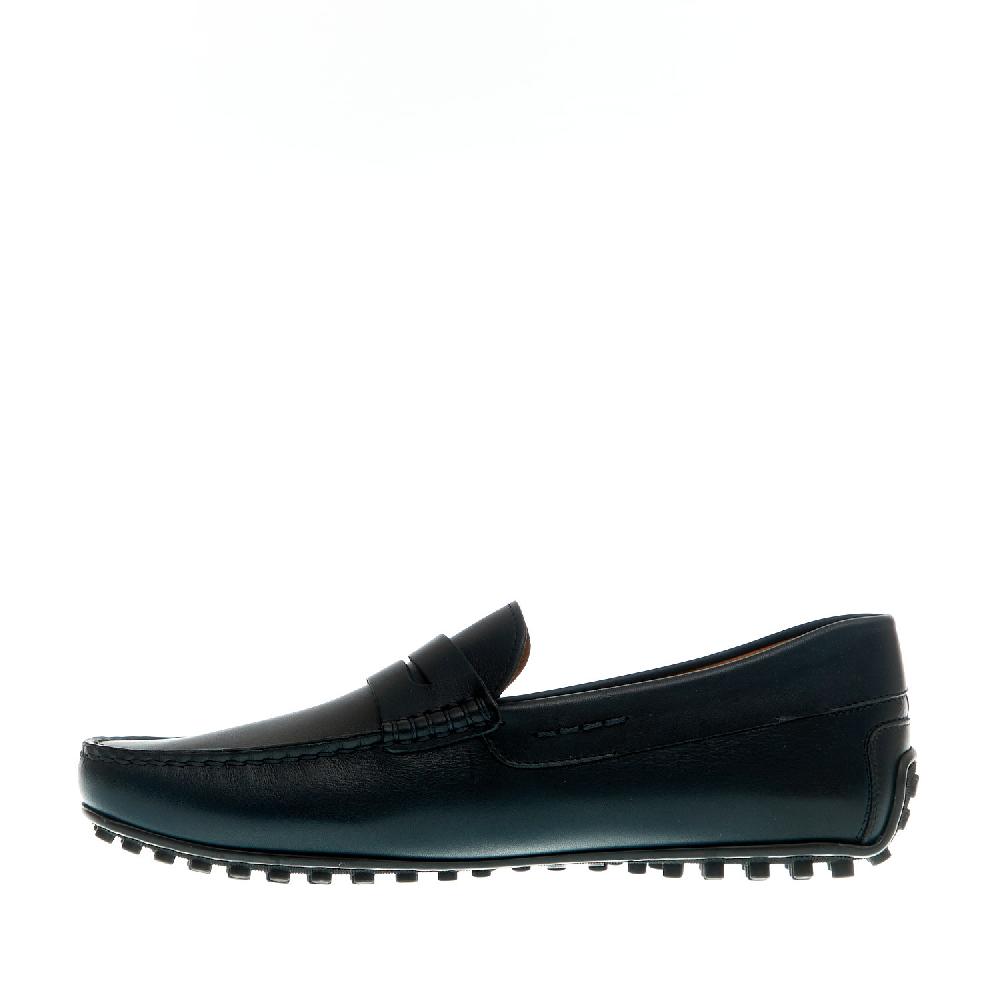 Sorelle Perego mocassino driver pelle blu Vendite Flash
