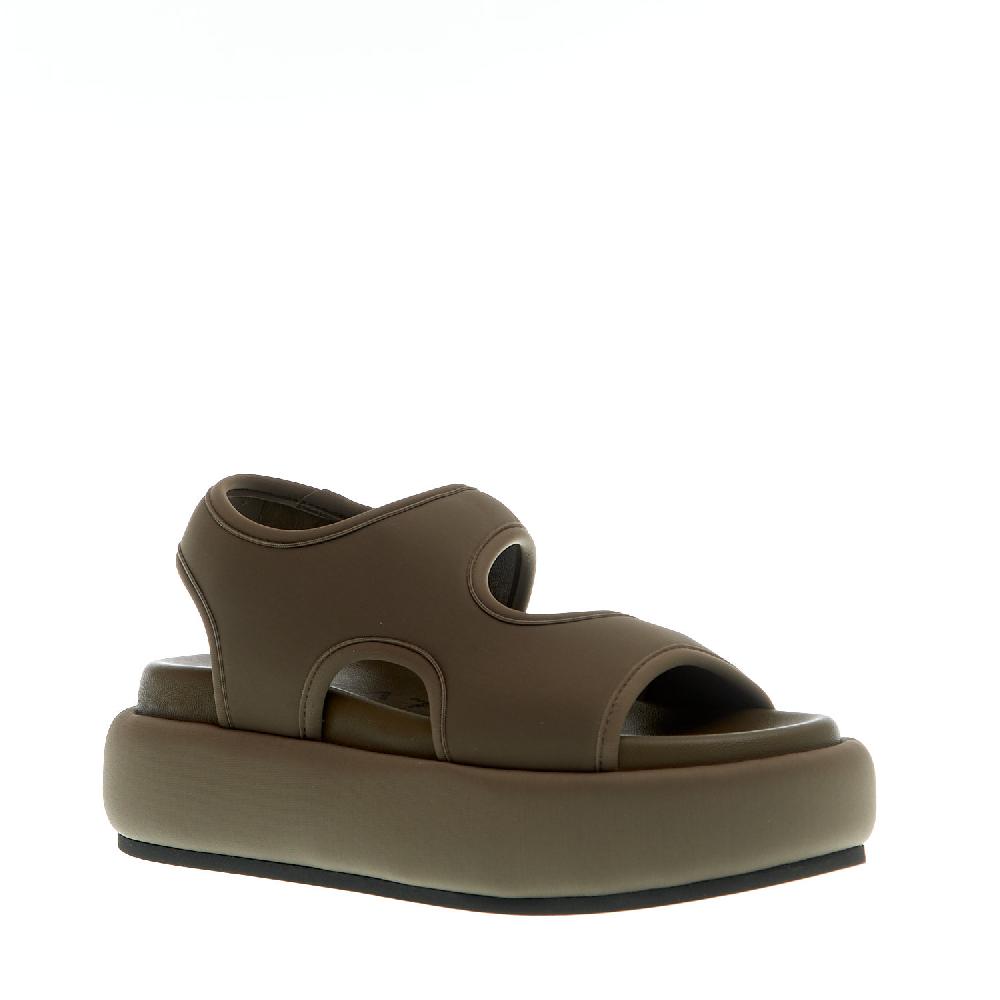 Sorelle Perego sandalo zeppa neoprene verdone Negozio