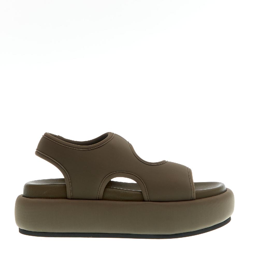 Sorelle Perego sandalo zeppa neoprene verdone Negozio