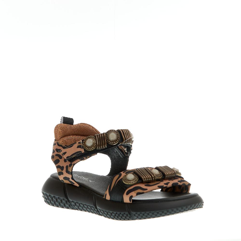 Sorelle Perego sandalo sportivo anatomico leopardo Offerta esclusiva