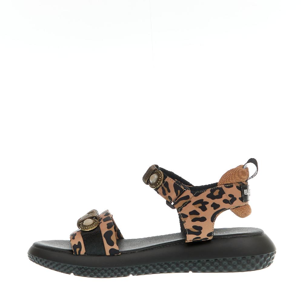 Sorelle Perego sandalo sportivo anatomico leopardo Offerta esclusiva