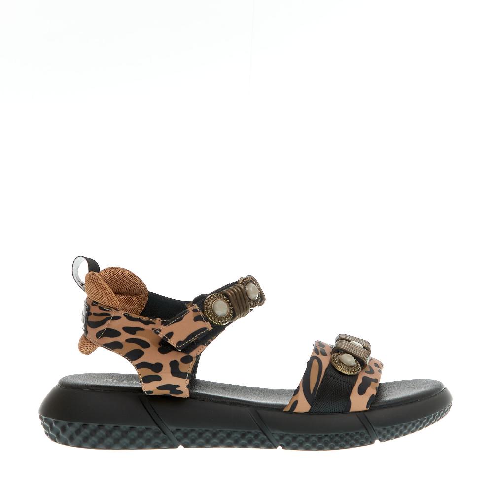 Sorelle Perego sandalo sportivo anatomico leopardo Offerta esclusiva