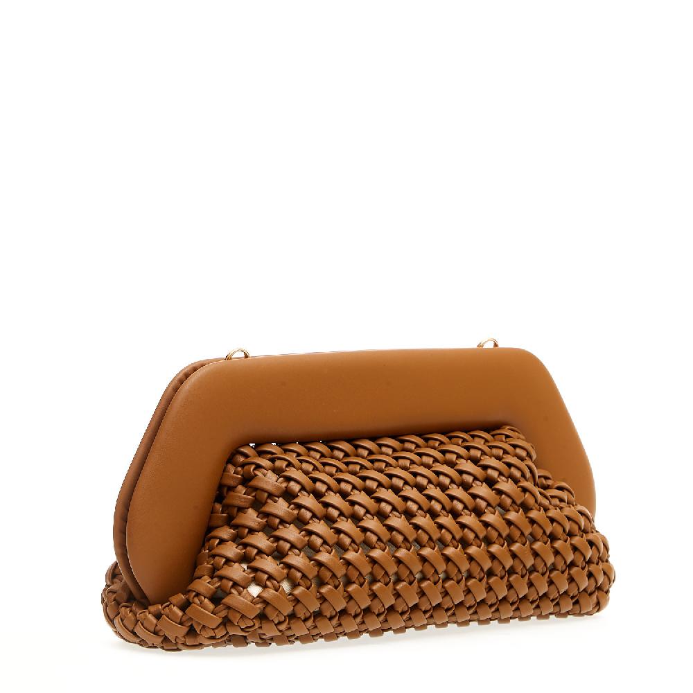 Sorelle Perego Clutch grande pelle intrecciata cuoio Smaltimento dello stoccaggio
