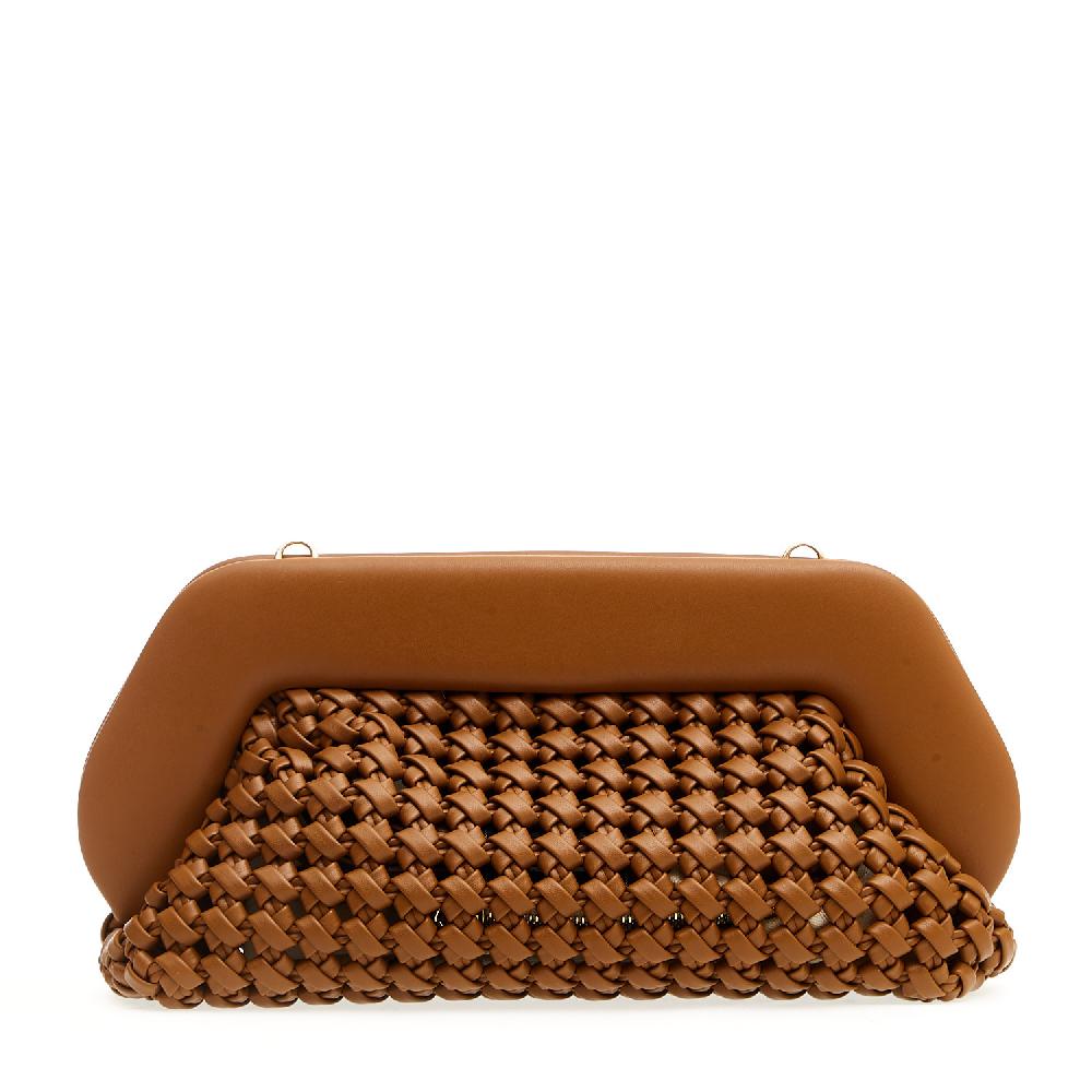 Sorelle Perego Clutch grande pelle intrecciata cuoio Smaltimento dello stoccaggio
