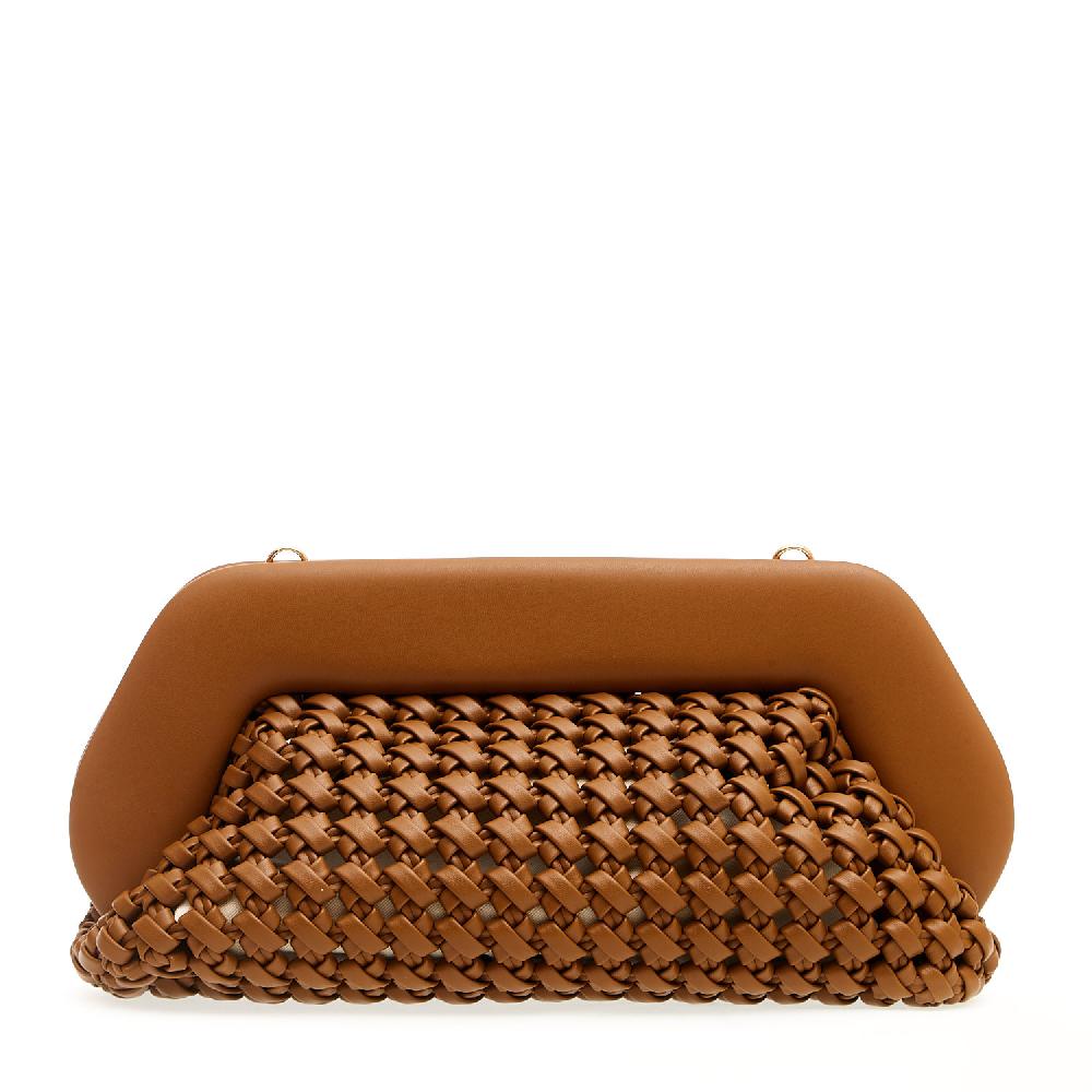 Sorelle Perego Clutch grande pelle intrecciata cuoio Smaltimento dello stoccaggio