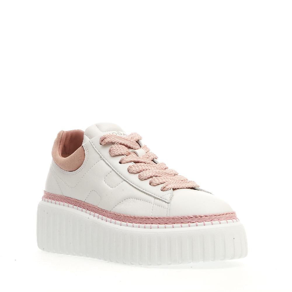 Sorelle Perego h stripe bianca e rosa Offerta temporanea