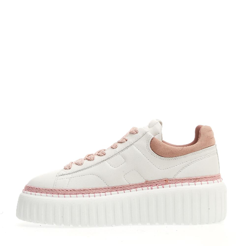 Sorelle Perego h stripe bianca e rosa Offerta temporanea