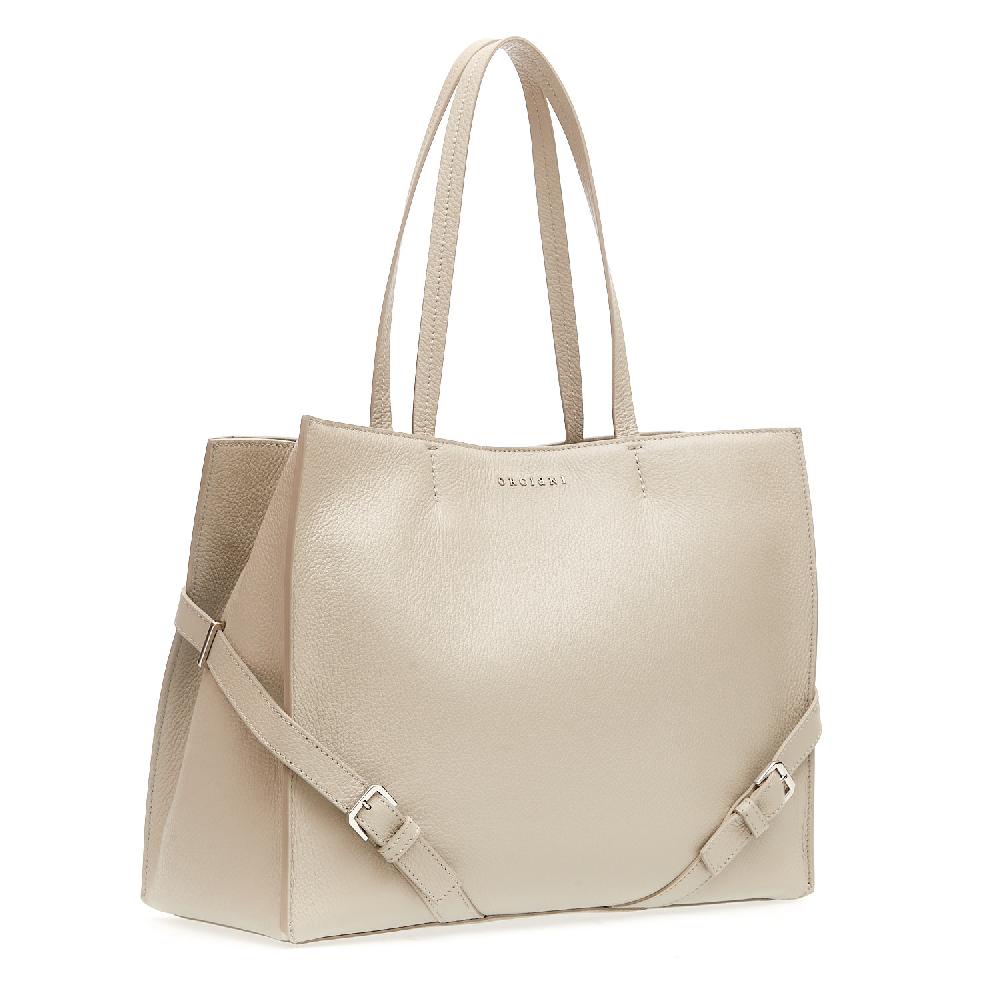Sorelle Perego Le Sac in pelle bianca Grandi sconti