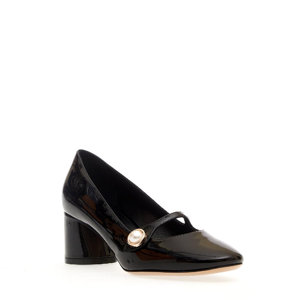 Sorelle Perego mary jane vernice nera tacco 50 mm Bestseller