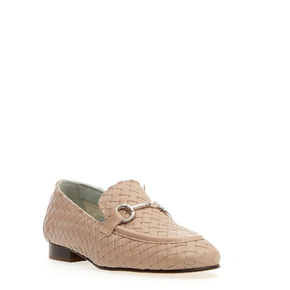 Sorelle Perego mocassino intreccio naturale con morsetto Offerte speciali