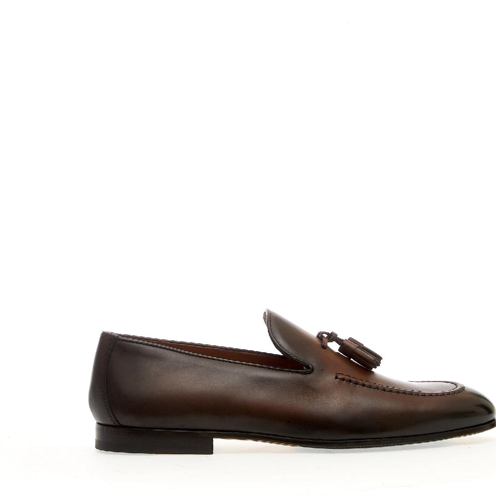 Sorelle Perego mocassino pelle marrone nappine Prezzo basso
