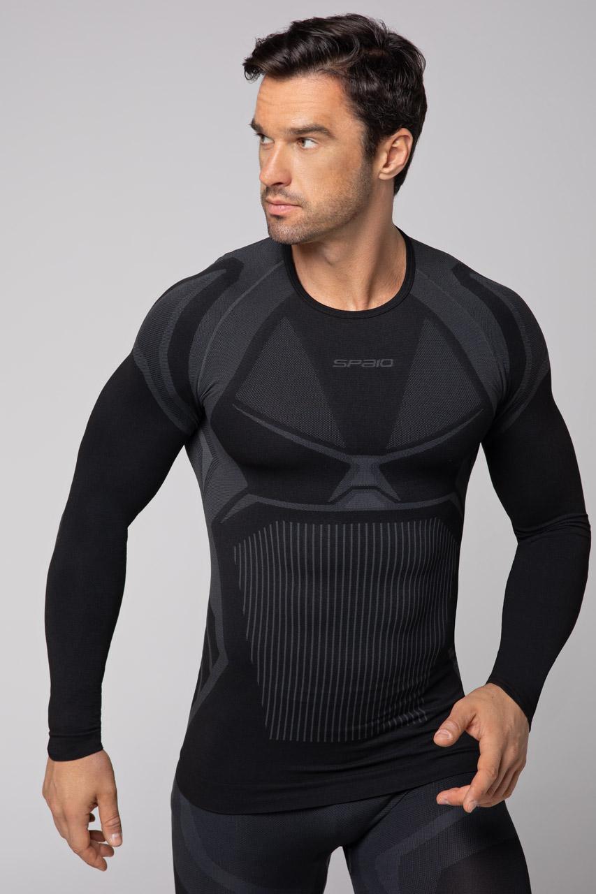 Spaio SPAIO MAGLIA M/L TERMOATTIVA "CONFIDENCE" NERO/GRIGIO Economico