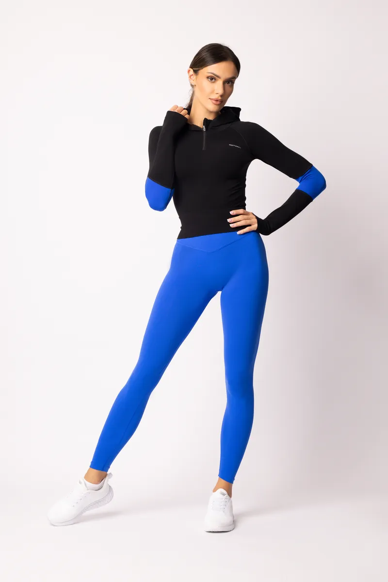 Spaio SPAIO FELPA ADAPT – DOUBLE COLOUR COBALT/BLACK In Vendita