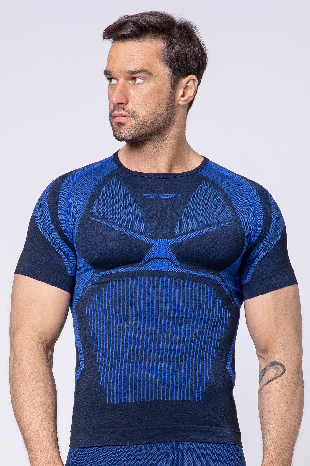 Spaio SPAIO MAGLIA M/C "CONFIDENCE" NERO/ROYAL BLUE Saldi