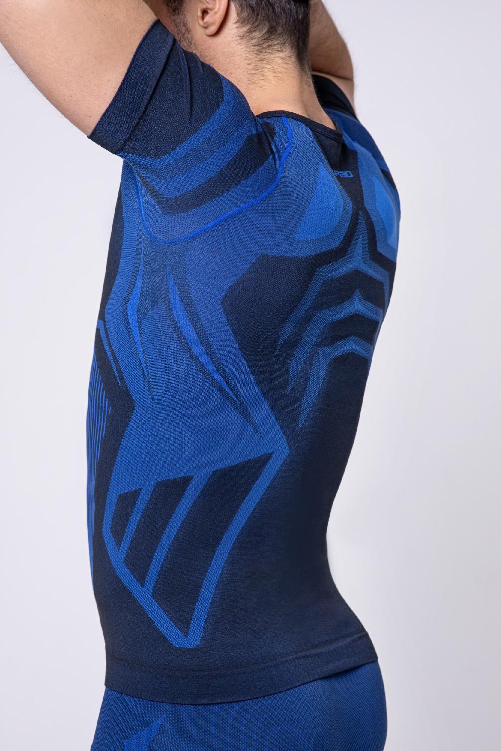 Spaio SPAIO MAGLIA M/C "CONFIDENCE" NERO/ROYAL BLUE Saldi