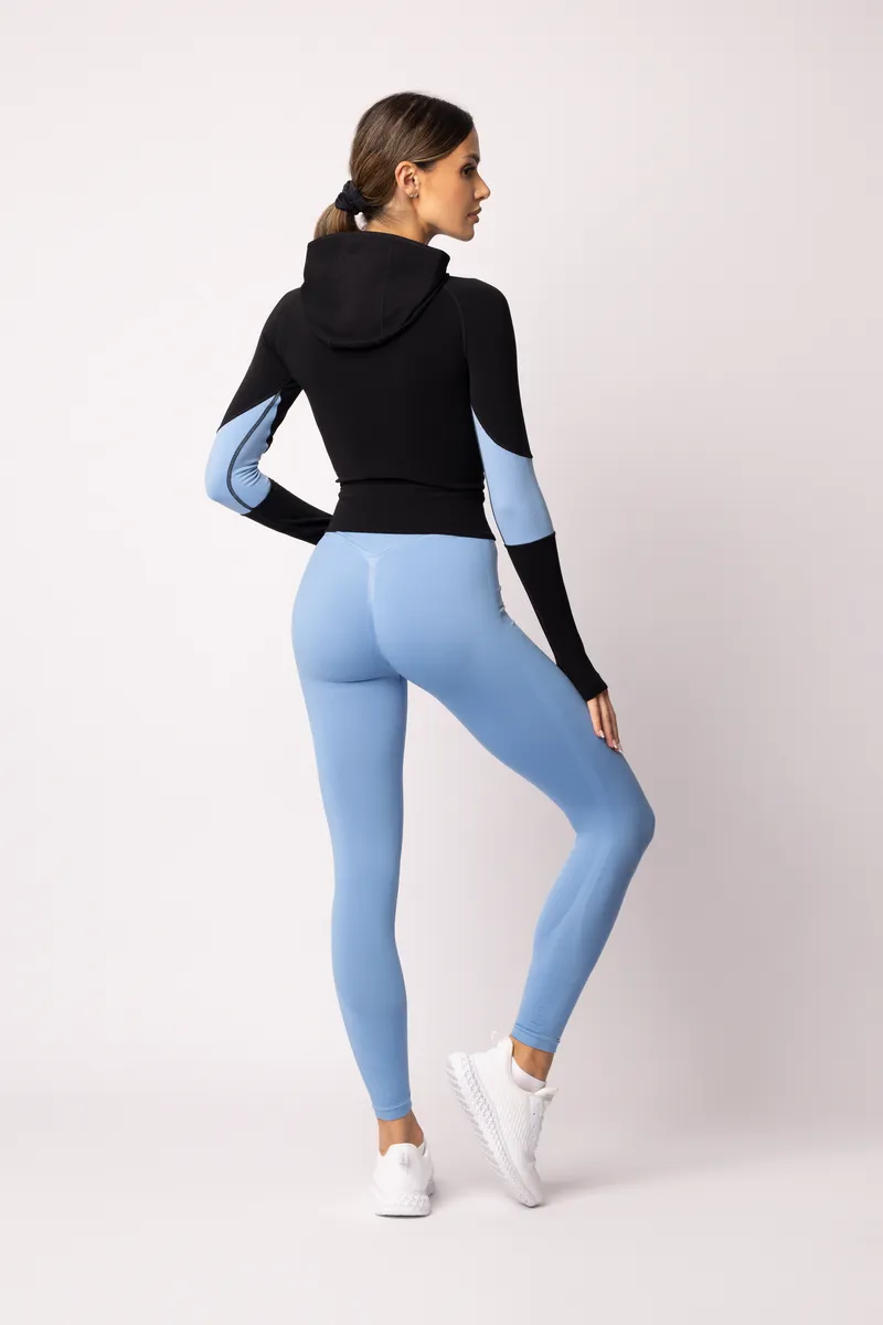 Spaio SPAIO FELPA ADAPT – DOUBLE COLOUR LINCHEN BLUE/BLACK Offerte
