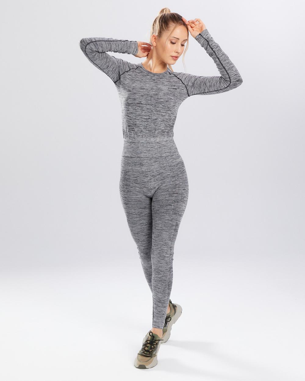 Spaio SPAIO RASHGUARD MELANGE MANICHE LUNGHE GREY In Linea