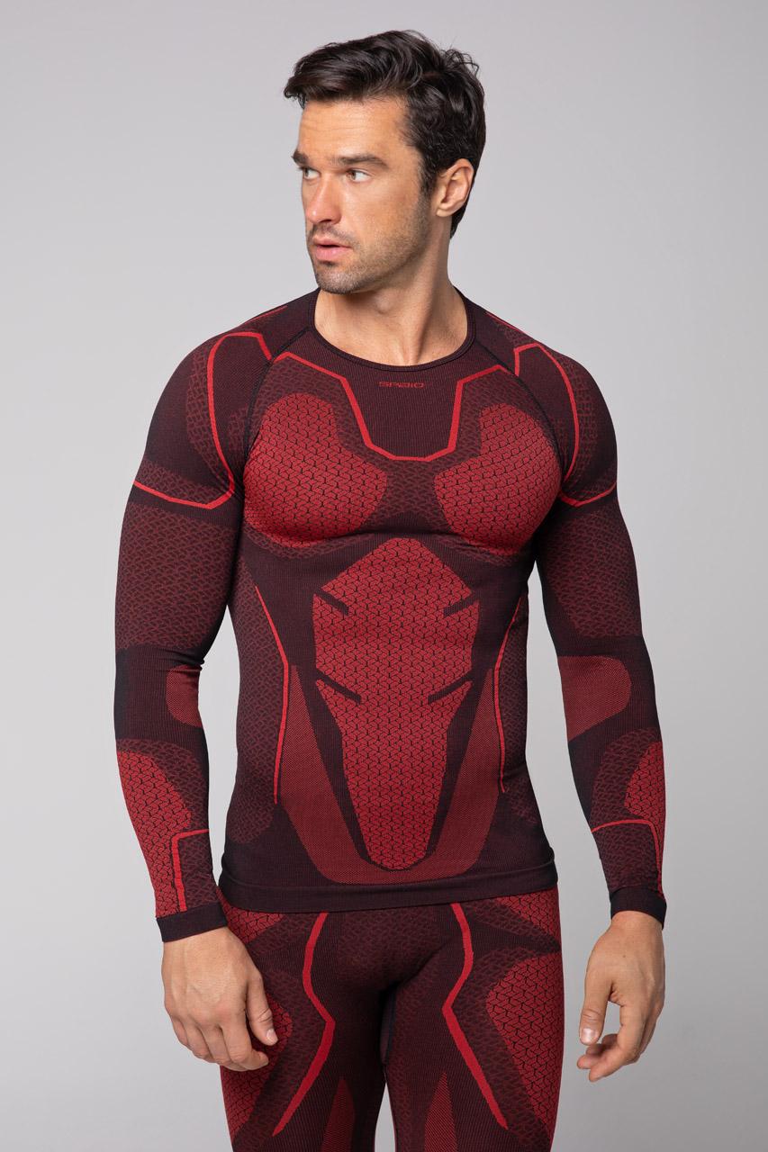 Spaio SPAIO MAGLIETTA TERMOATTIVA "ADRENALINE" UOMO NERO/ROSSO Negozi Online