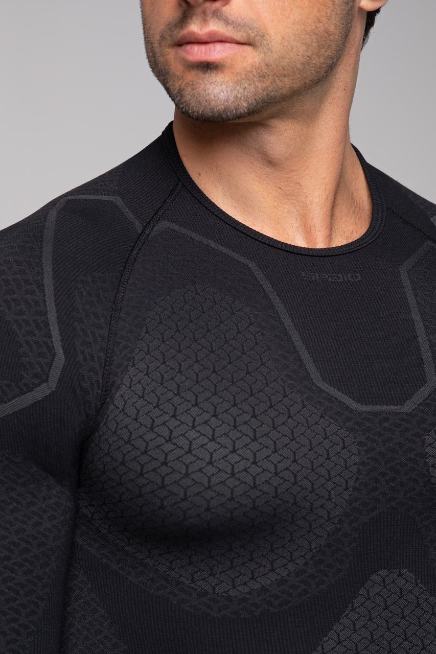 Spaio SPAIO MAGLIETTA TERMOATTIVA "ADRENALINE" UOMO NERO/GRIGIO Acquista Ora