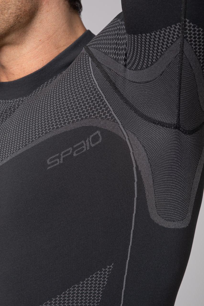 Spaio SPAIO MAGLIETTA TERMOATTIVA CON MANICHE LUNGHE "THERMO-EVO" UOMO GRIGIO/GRIGIO CHIARO Promozione Limitata