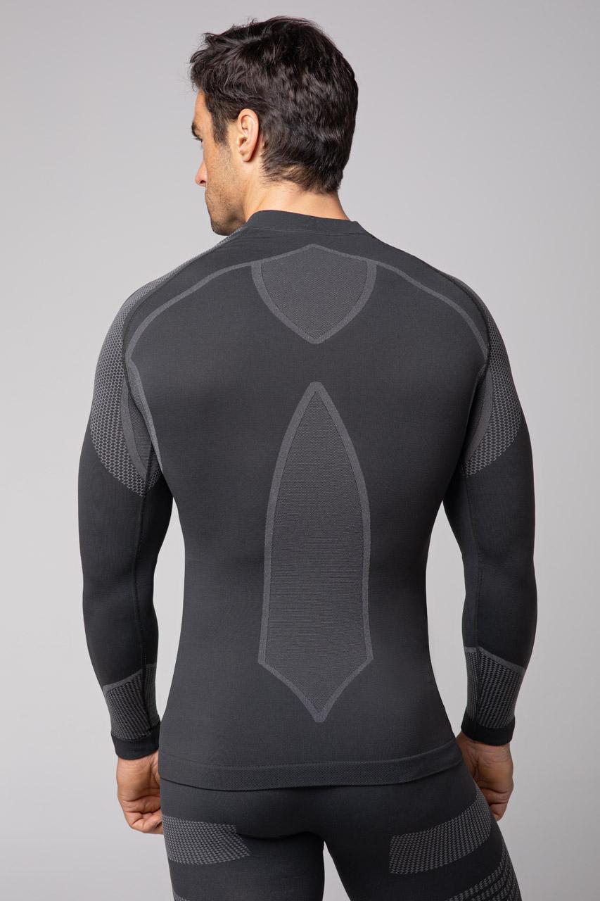 Spaio SPAIO MAGLIETTA TERMOATTIVA CON MANICHE LUNGHE "THERMO-EVO" UOMO GRIGIO/GRIGIO CHIARO Promozione Limitata