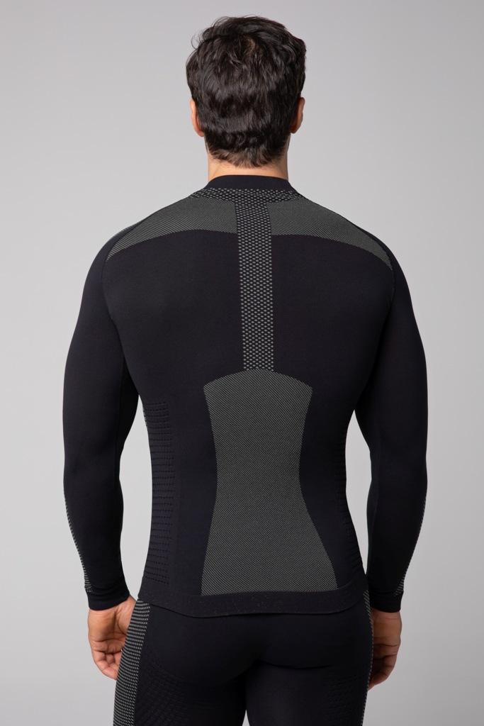 Spaio SPAIO MAGLIA M/L TERMOATTIVA "FIERCE" NERO/GRIGIO Shopping Online