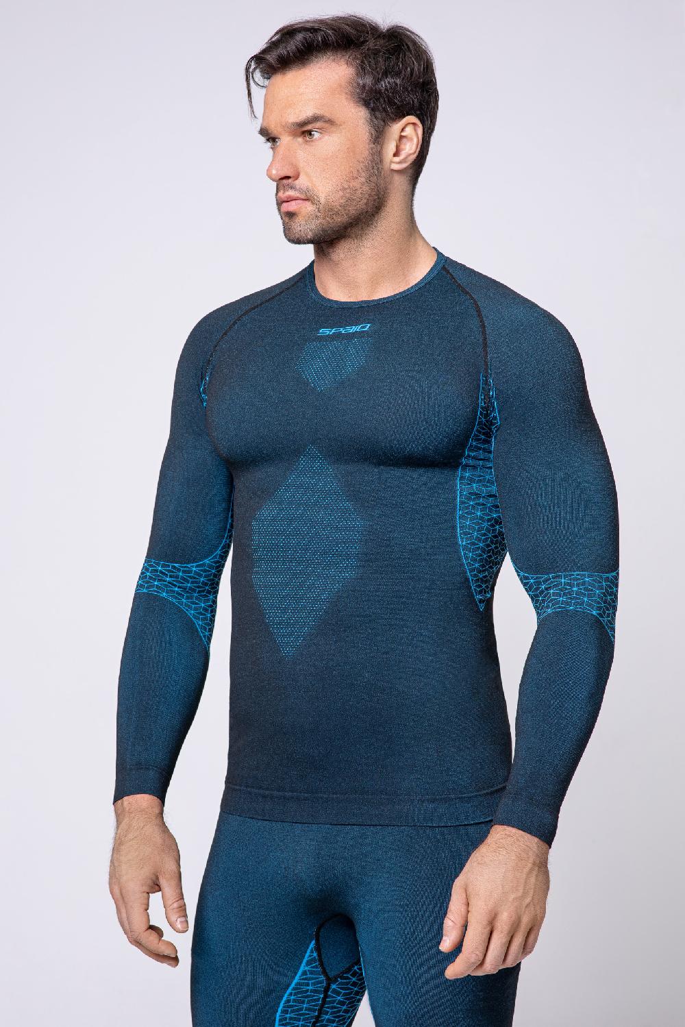 Spaio SPAIO M/L MAGLIA BREEZE UOMO NERO/BLU Sottocosto
