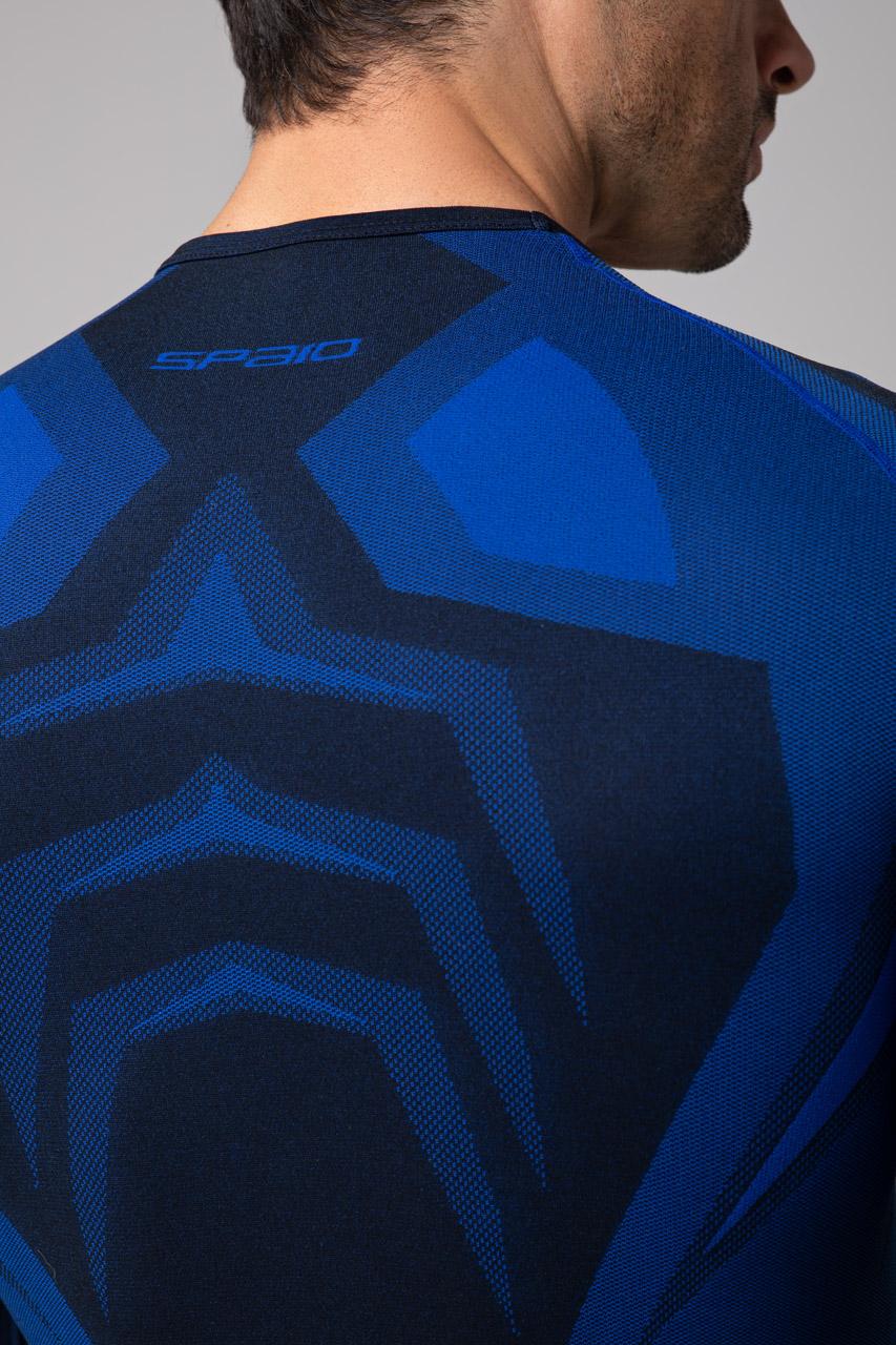 Spaio SPAIO MAGLIA M/L TERMOATTIVA "CONFIDENCE" NERO/ROYAL BLUE Presa