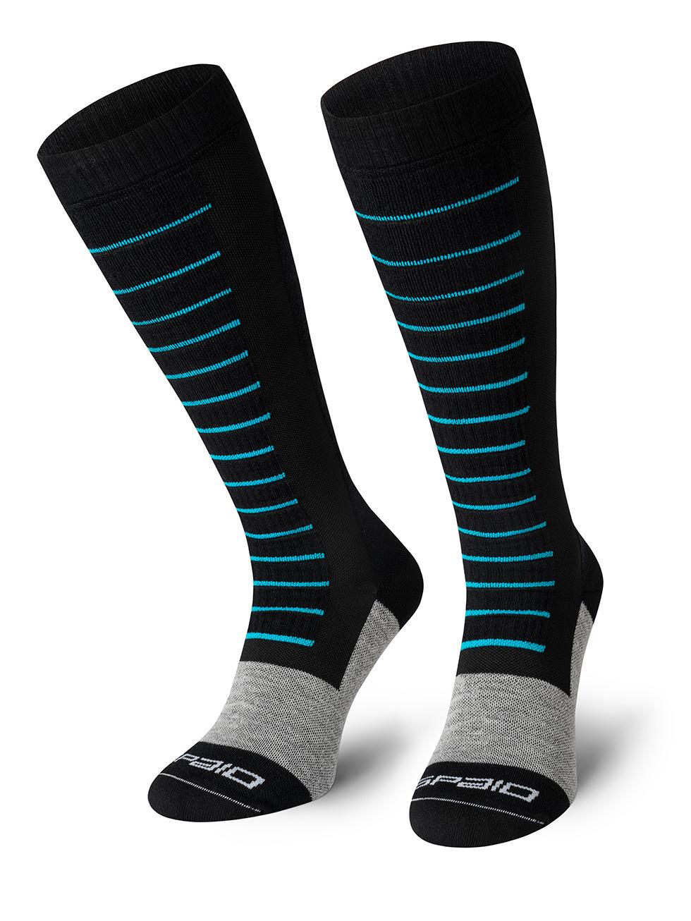 Spaio SPAIO calze da sci compressive FIERCE BLACK/WHITE/BLUE 2025