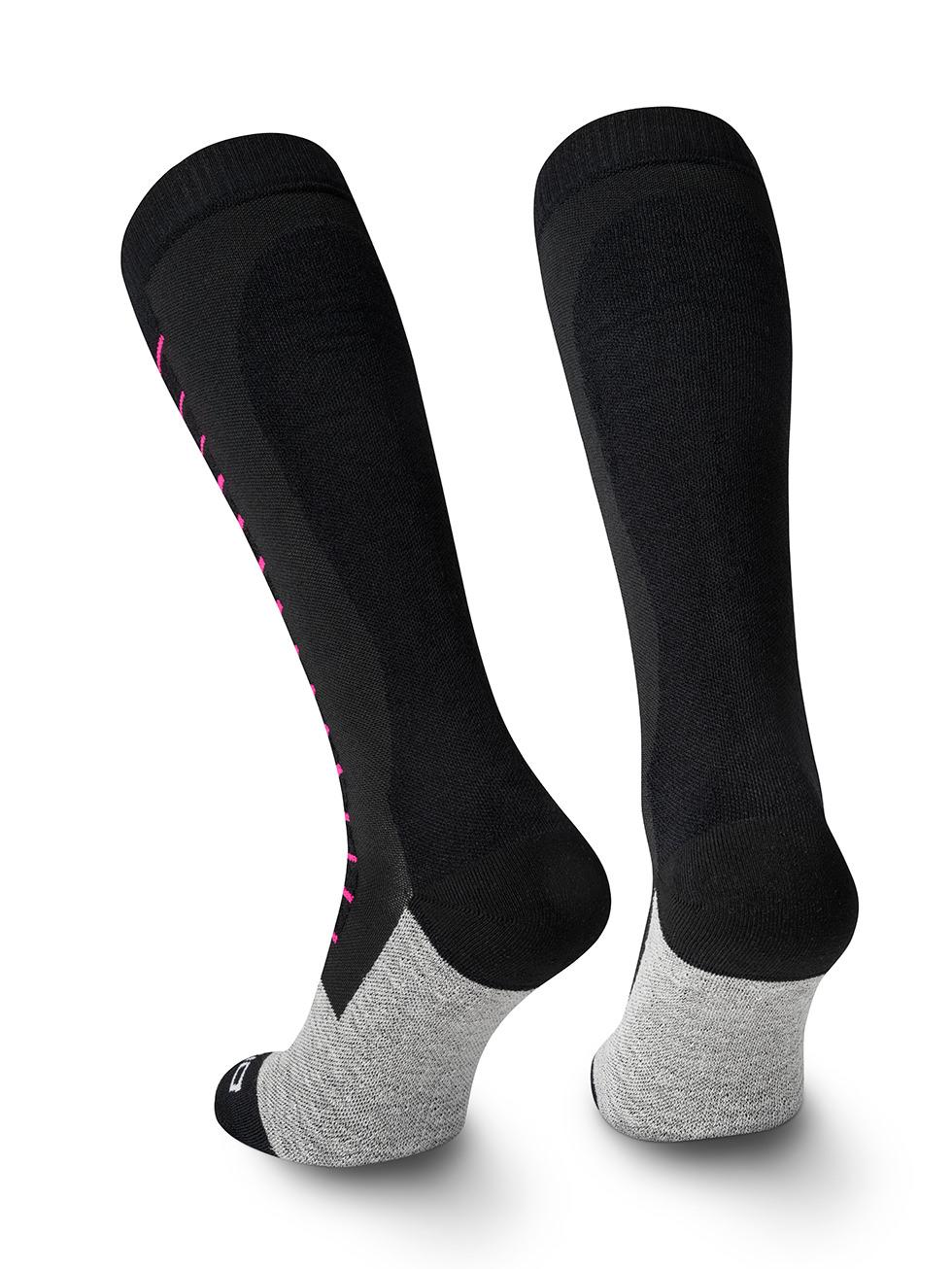 Spaio SPAIO calze da sci compressive FIERCE BLACK/WHITE/FUXIA Italy