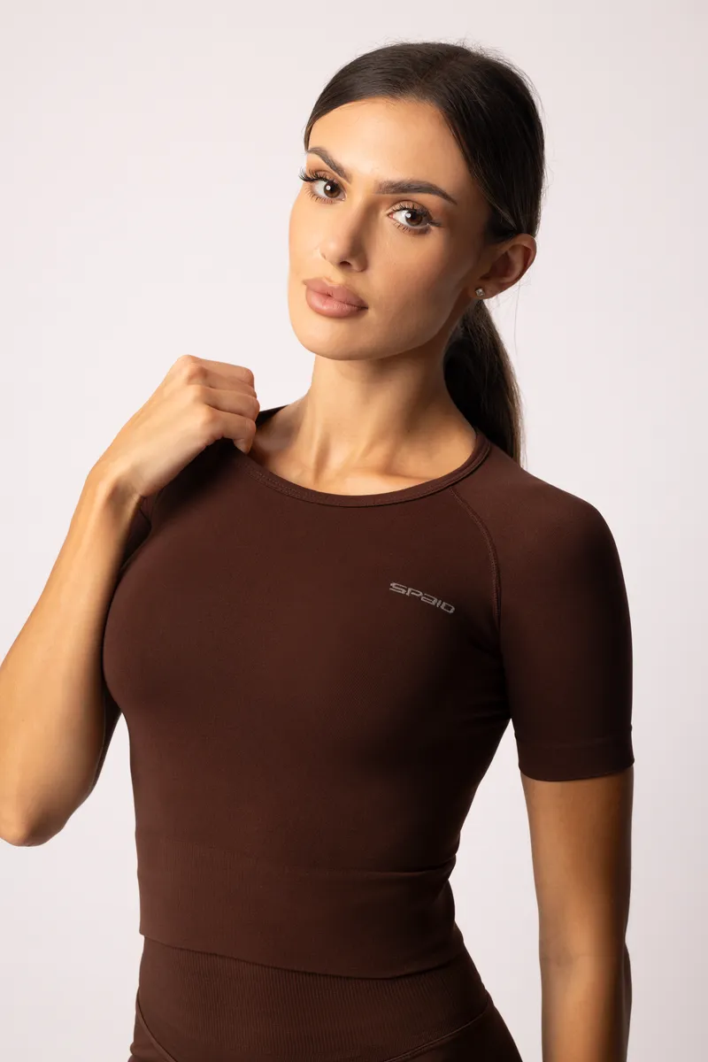 Spaio SPAIO RASHGUARD ADAPT MANICA CORTA COFFEE Promozione Limitata