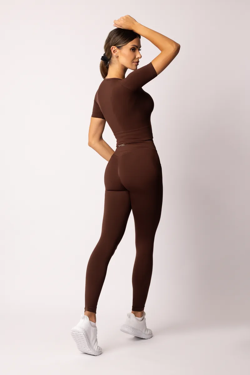 Spaio SPAIO RASHGUARD ADAPT MANICA CORTA COFFEE Promozione Limitata