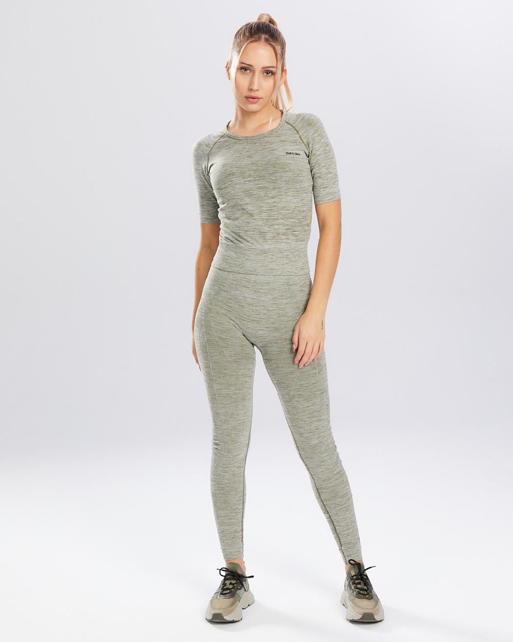 Spaio SPAIO RASHGUARD MELANGE MANICHE CORTE KHAKI Saldi