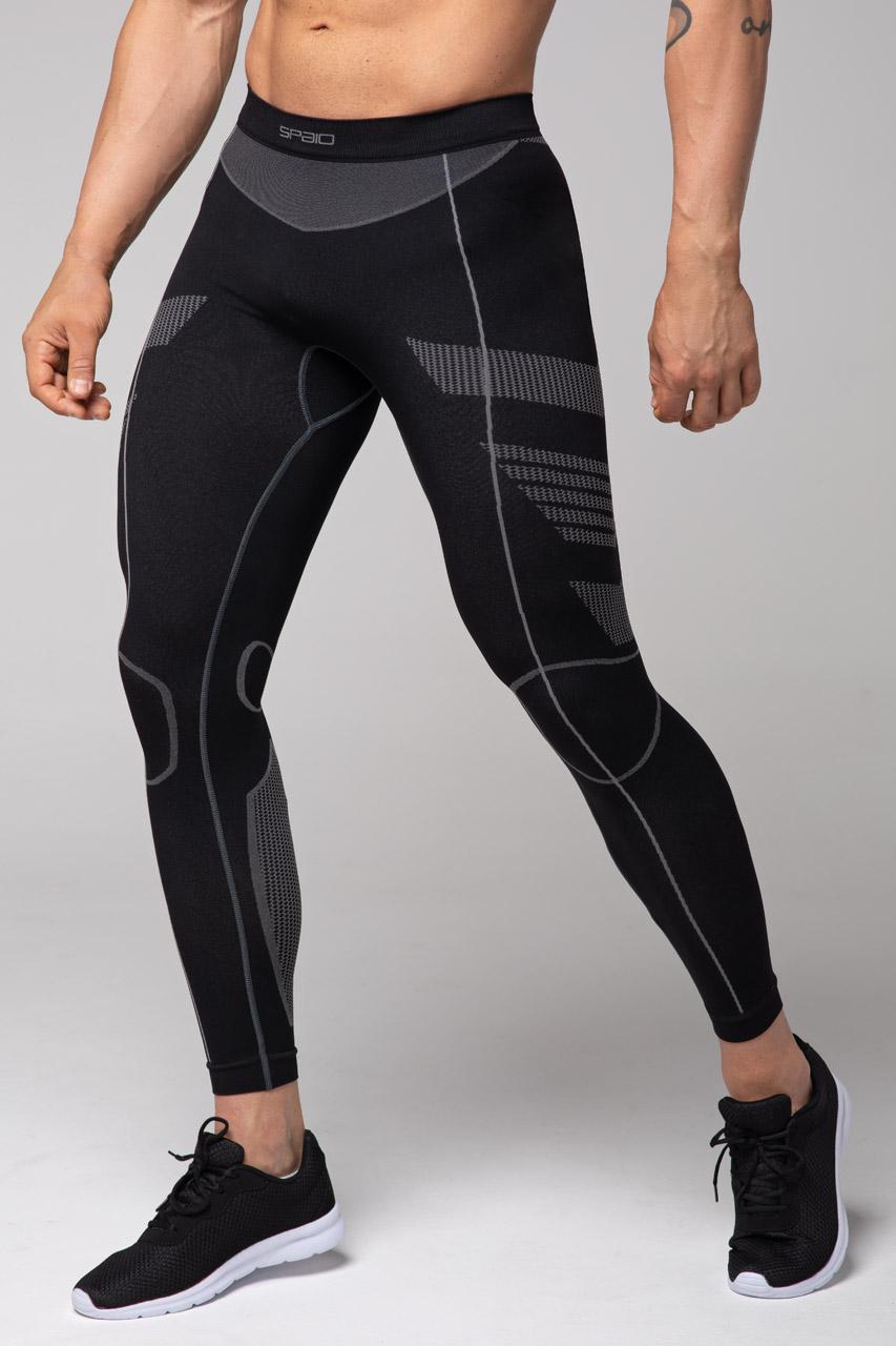 Spaio SPAIO LEGGINS TERMOATTIVI "THERMO-EVO" UOMO NERO/GRIGIO Italy
