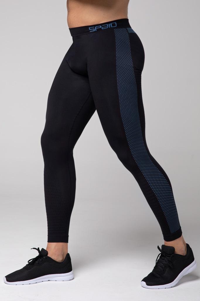 Spaio SPAIO LEGGINGS TERMOATTIVI "FIERCE" NERO/BLU In Linea