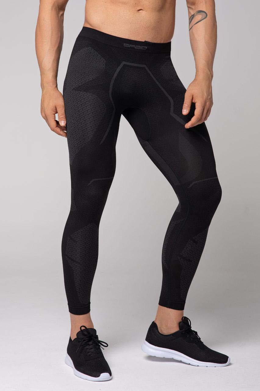 Spaio SPAIO LEGGINS TERMOATTIVI "ADRENALINE" UOMO NERO/GRIGIO Negozi Online