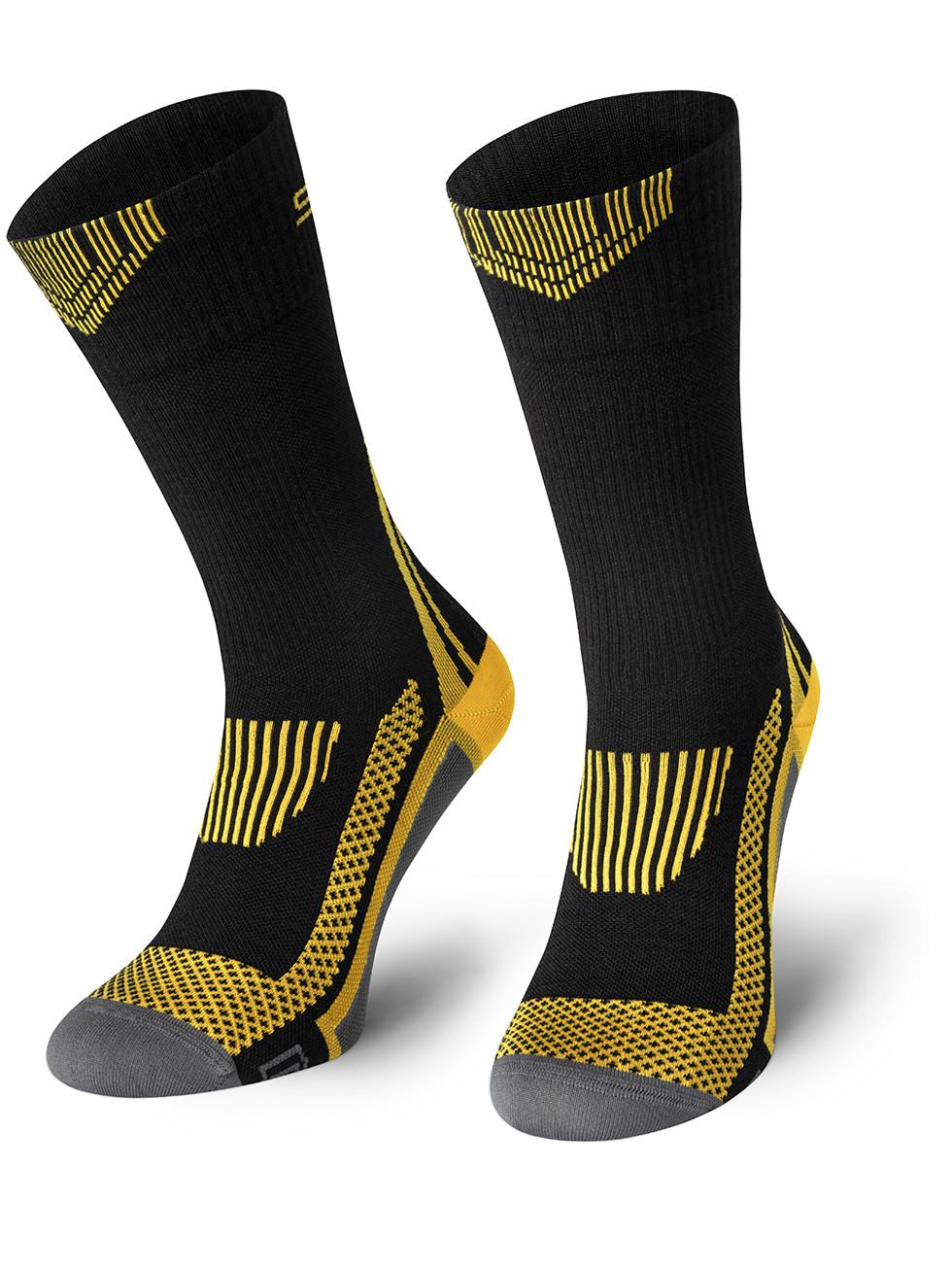 Spaio SPAIO Calze da trekking a compressione TACTICAL BLACK/YELLOW Moda