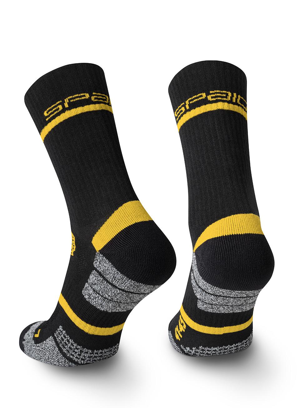Spaio SPAIO CALZINI DA TREKKING TREKKING SOCKS ALPHA BLACK/YELLOW Qualità